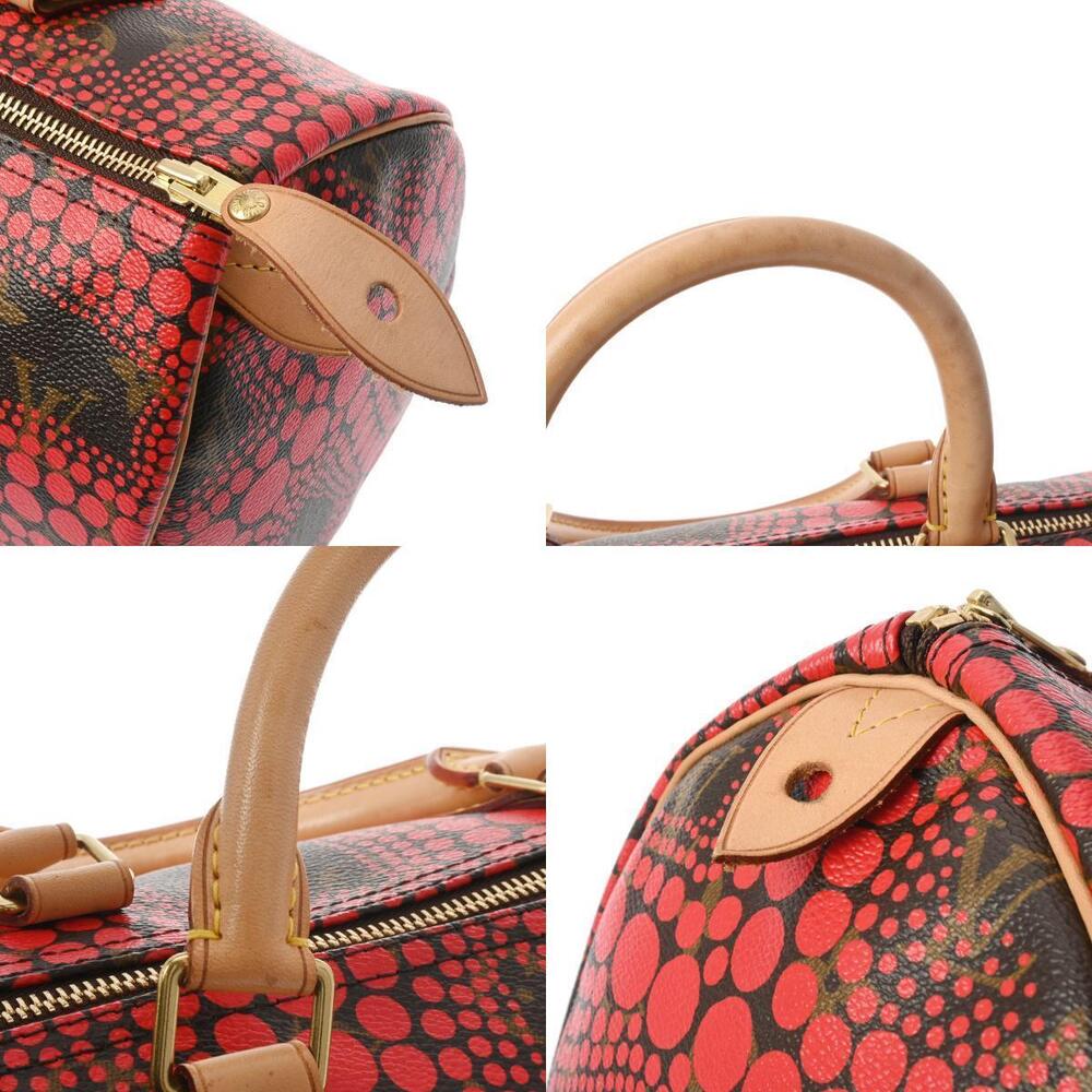 Louis Vuitton Monogram Town Speedy Rouge Leather Handbag - Picture 9 of 11
